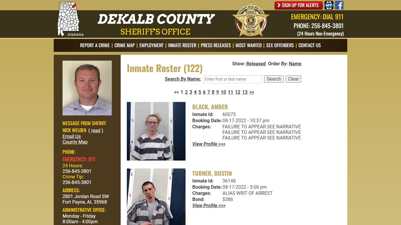 Inmate Roster - DeKalb County Sheriff's Office